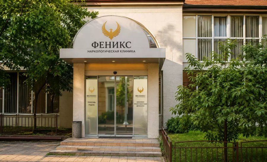 Вход в наркологическую клинику «Феникс» в Вологде